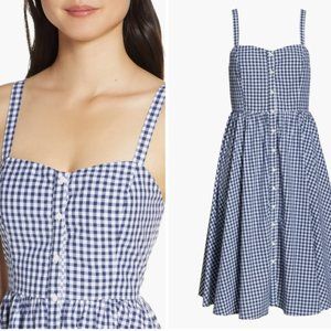 Gingham Fit & Flare Sundress